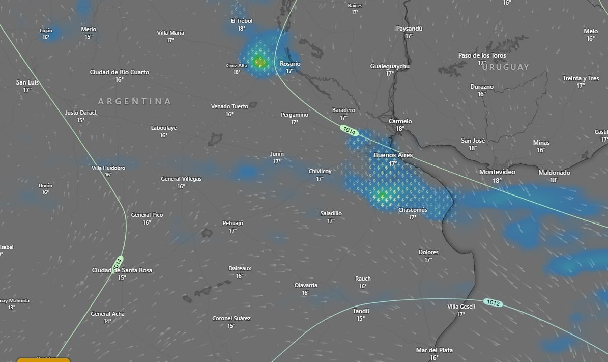 Hay alerta naranja por tormentas para este miércoles 23 de abril: las provincias afectadas​