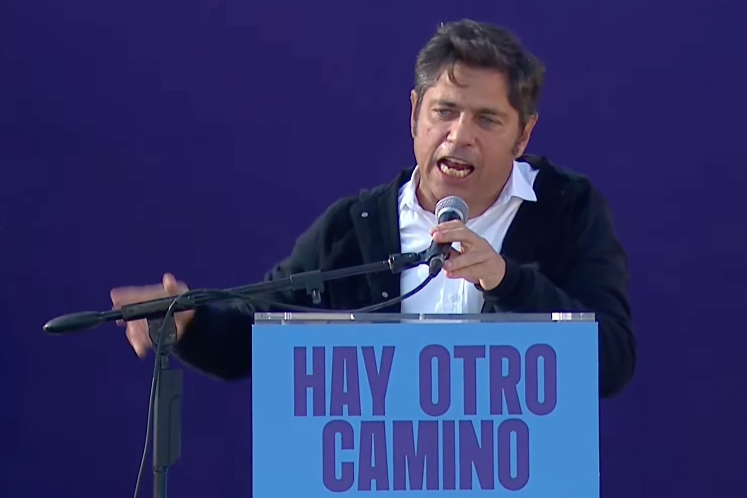 Kicillof cerró el primer acto de su fuerza: “El único adversario que tenemos es Javier Milei”​